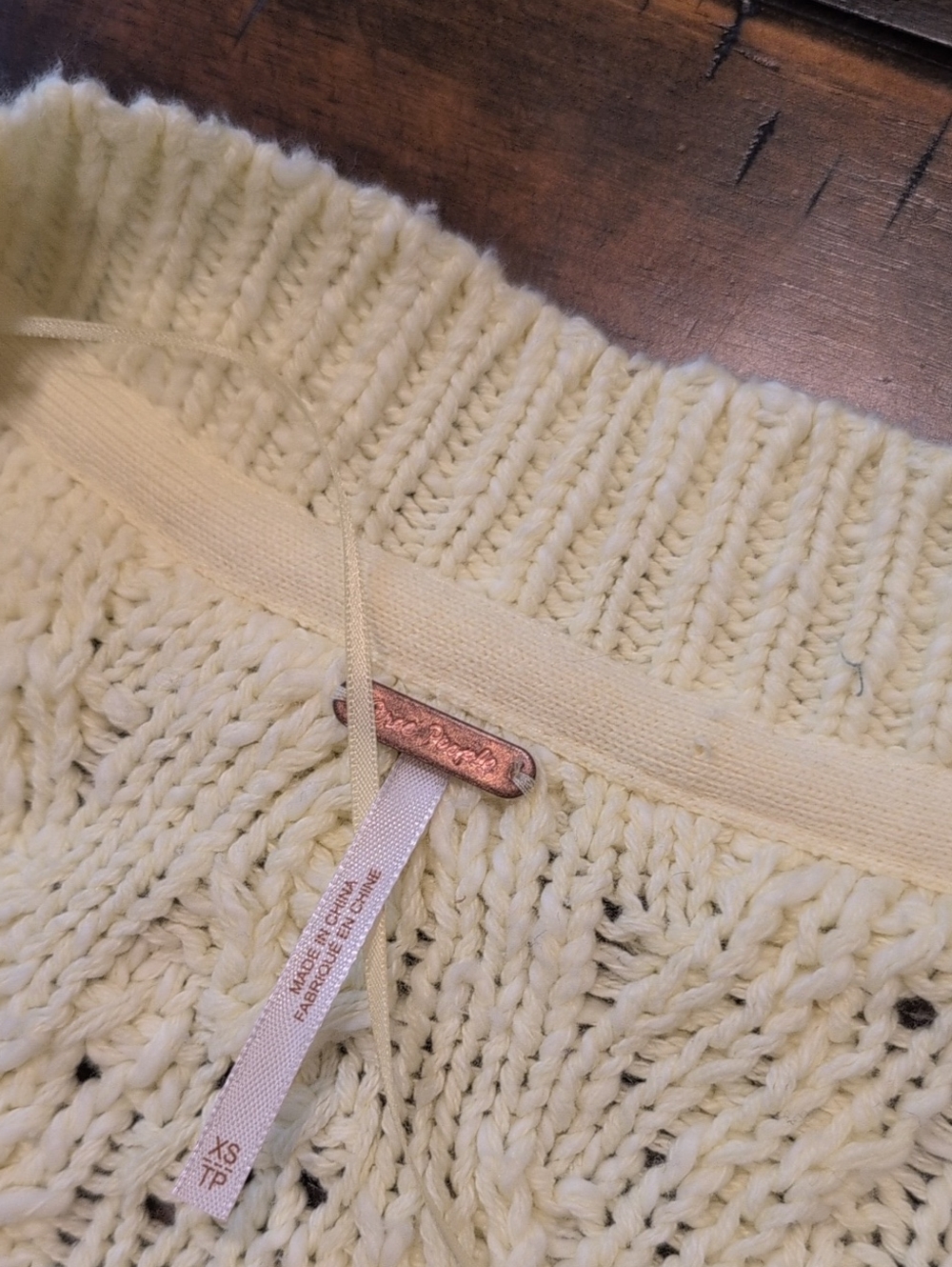 Free People Montana Cable Knit Cardigan Oversized - Picture 5 of 7